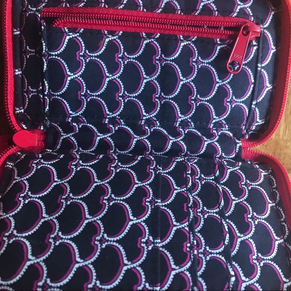 Vera Bradley Retired Pattern Frankly Scarlet wristlet wallet - Picture 5 of 10